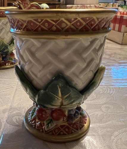 Fitz & Floyd Holiday Swan Ceramic Sugar Creamer Set - Picture 3 of 6