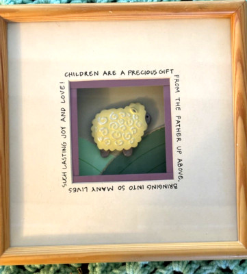 GANZ BRIGHT STAR DESIGNS 3-D Shadowbox Art CHILDREN ARE A PRECIOUS GIFT 9'' x 9''