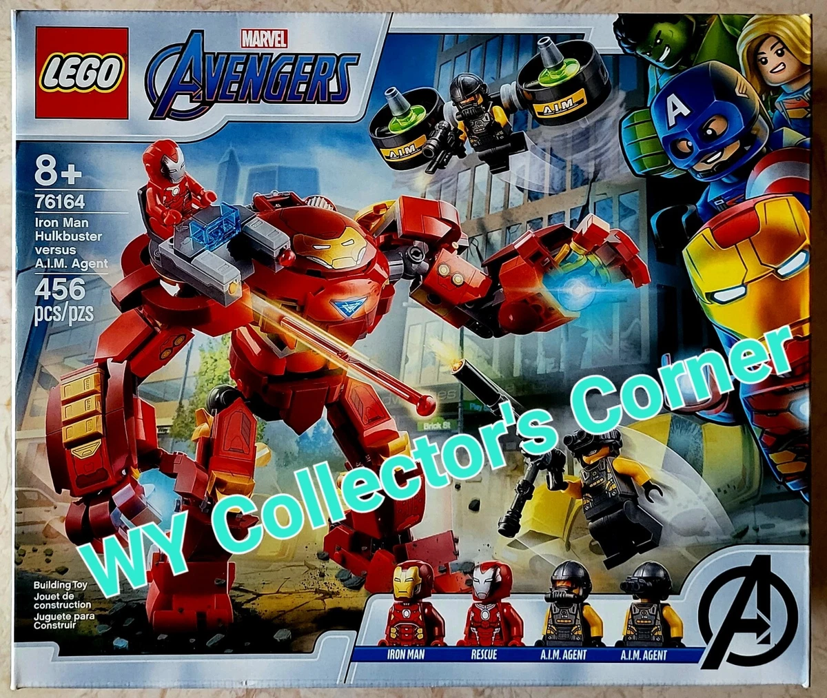 Retired LEGO Marvel Set 76164 Iron Man Hulkbuster versus A.I.M