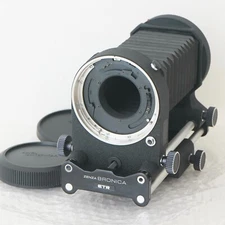 Near MINT Zenza Bronica Auto Bellows w/ Caps for ETR Series Camera from Japan