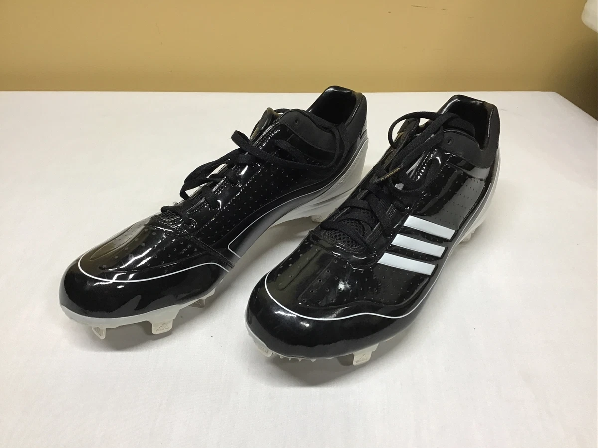 Adidas Mens Adizero Protrax Baseball Cleats Size 11.5 Black white NWOT