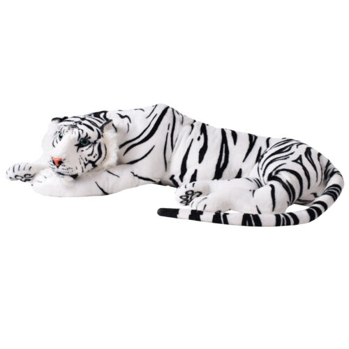 TE-Trend XL Tiger Großkatze Kuscheltier Plüsch 70cm Stofftier weiß - Bild 1 von 7