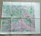 ORIGINAL WW2 MUNICH 1944 GERMANY MAP BRITISH ARMY RAF MILITARY FLIGHT WWII
