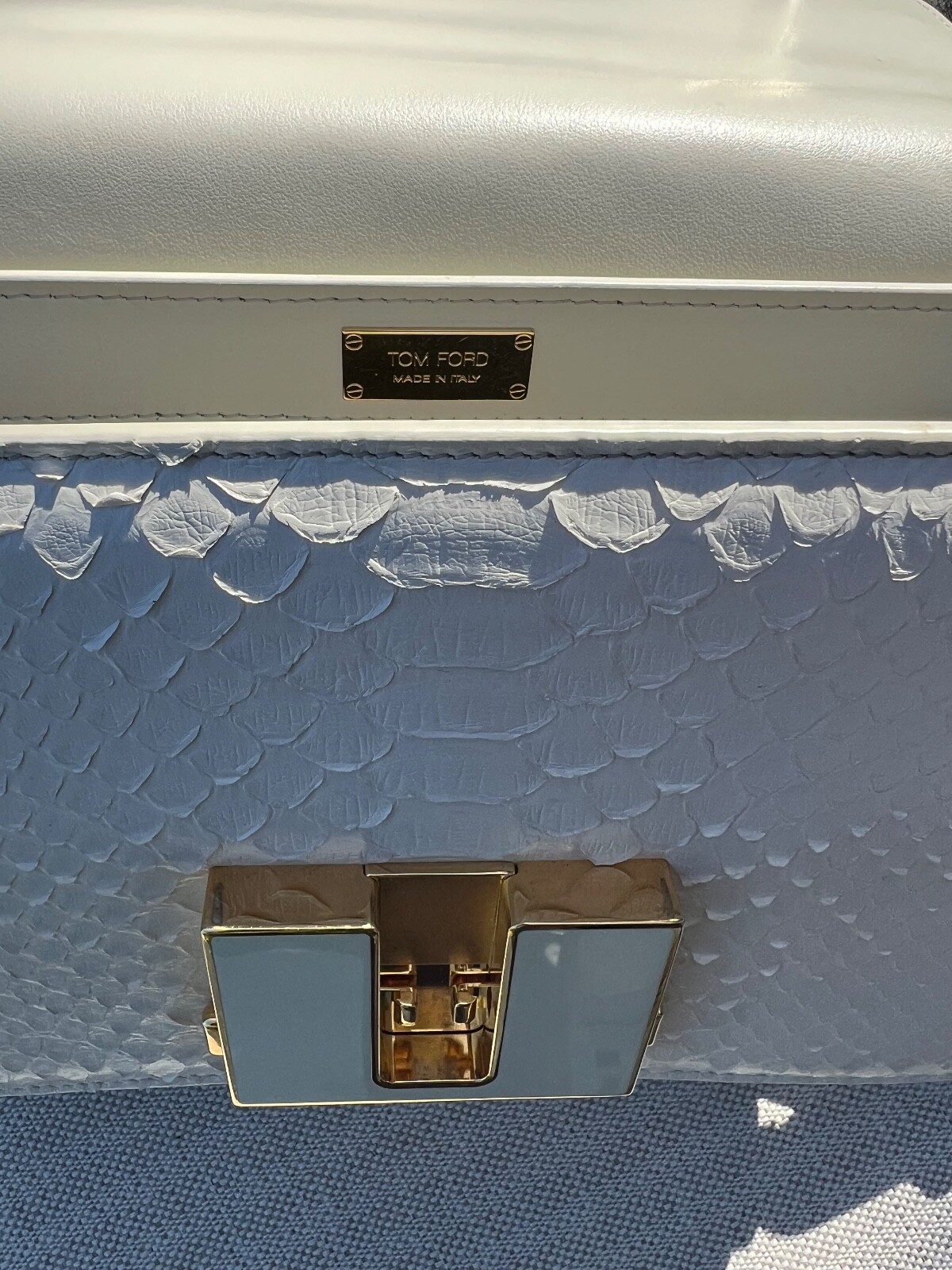 TOM FORD T clasp MEDIUM PYTHON SHOULDER BAG - image 18