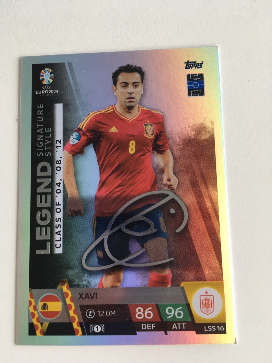 TOPPS MATCH ATTAX EURO 2024 XAVI LEGEND | eBay