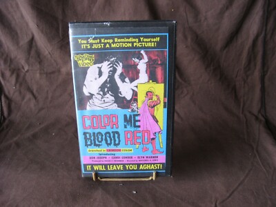 Seltene VHS Kassette ''Color me blood red'' von Something Weird Video 1996