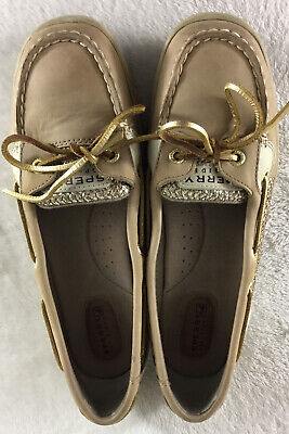 Sperry Top Sider Boat Shoes Women's 8.5M Angelfish Gold Sperry Top Sider Boat Shoes Women's 8.5M Angelfish Gold