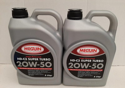 5,59 /l Meguin Motorenöl HD-C3 Super Turbo 20W-50 10 L  Universal