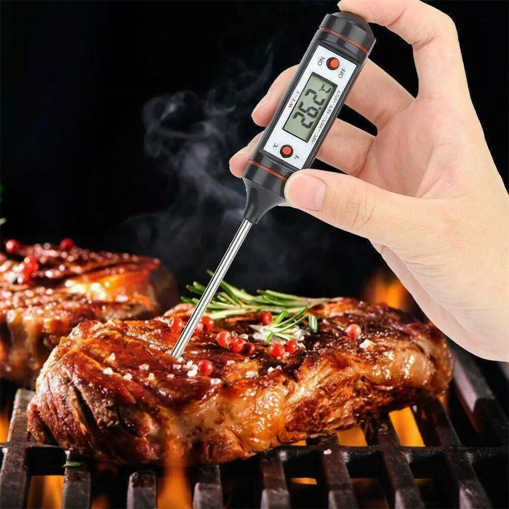 1X Digital Probe Thermometer Food Temperature Sensor for Cooking Baking Jam Meat