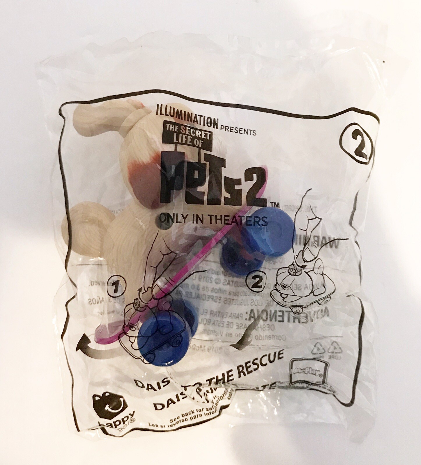 2019 The Secret Life of Pets 2: Daisy to the Rescue McDonald's Happy Meal Toy