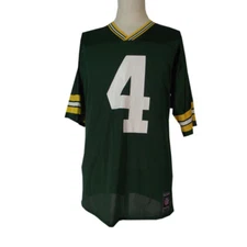 Reebok Green Bay Packers Jersey Men's large Brett Favre 4 green