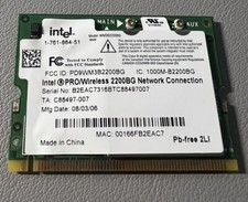 Intel PRO/Wireless 2200BG Network Connection Mini PCI Wireless WM3B2200BG NEW 