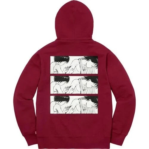 Sweat zippé Supreme Akira seringue cardinal marron bordeaux FW17