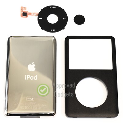iPod Classic Full Housing Kit A1238 6th 7th Gen Front Back Wheel