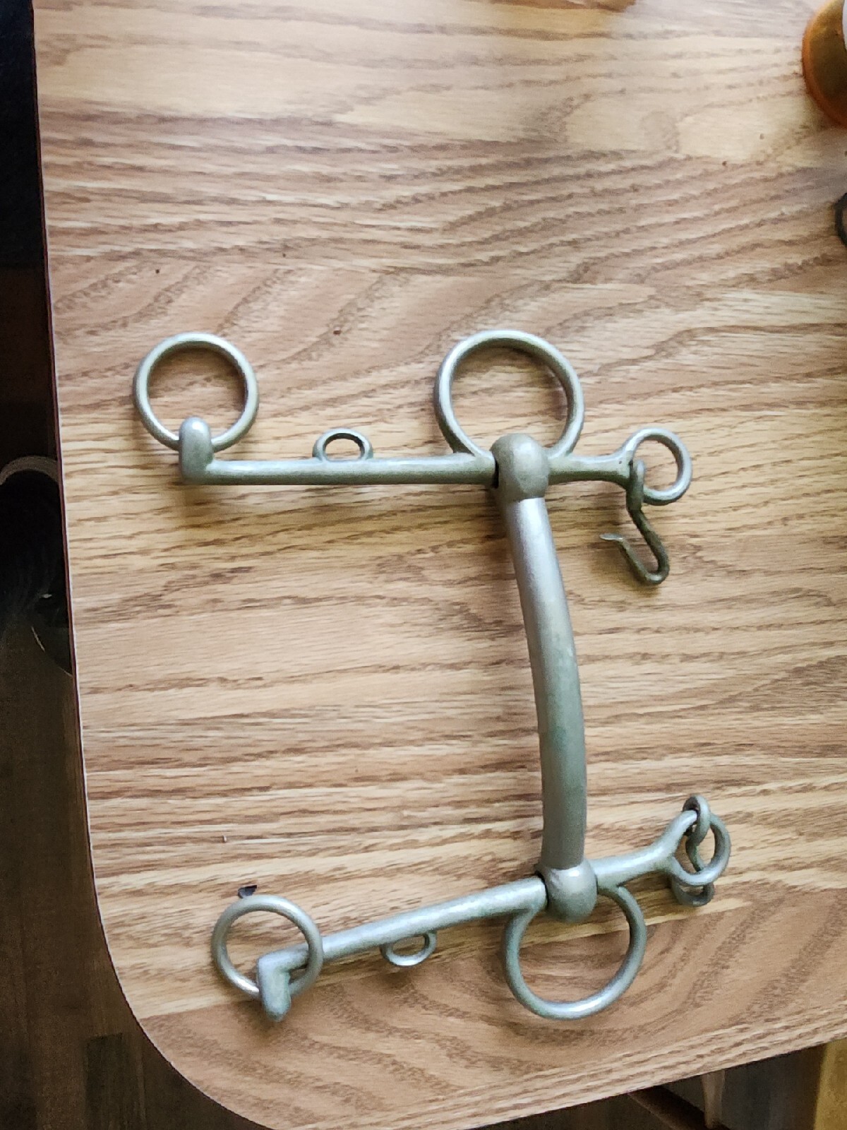 Brass Colored Phelm With 5 inch mullen Mouth Horse bit | eBay