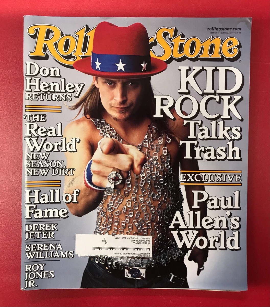 Rollingstone cover to cover ロックの歴史 Rolling Stone Magazine - June 2000 #843 with Kid Rock