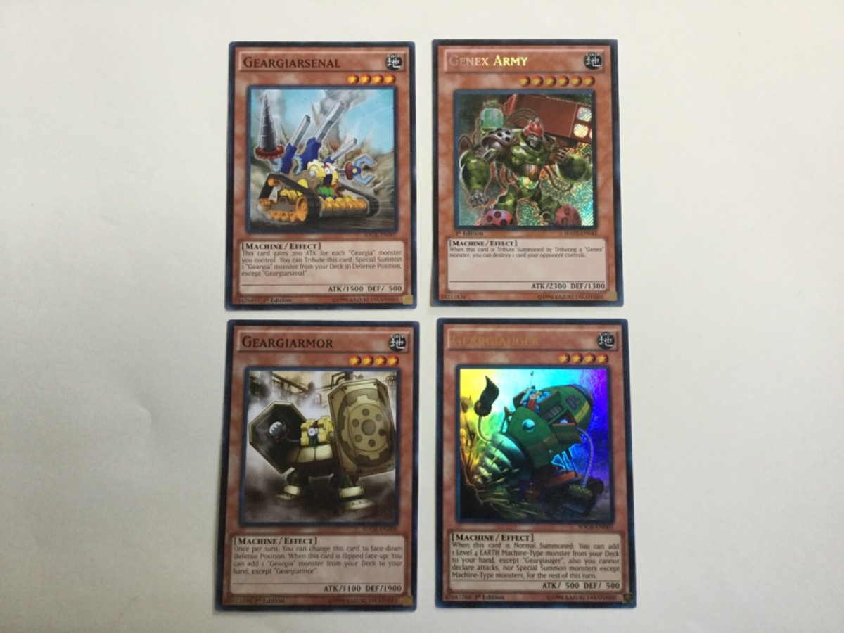 all first edition yugioh cards Set of 4 YUGIOH Machine cards all first edition Near Mint