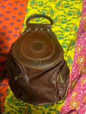 Vintage Valentino Di Max Mini Leather Backpack Design Of Italy Read Description 