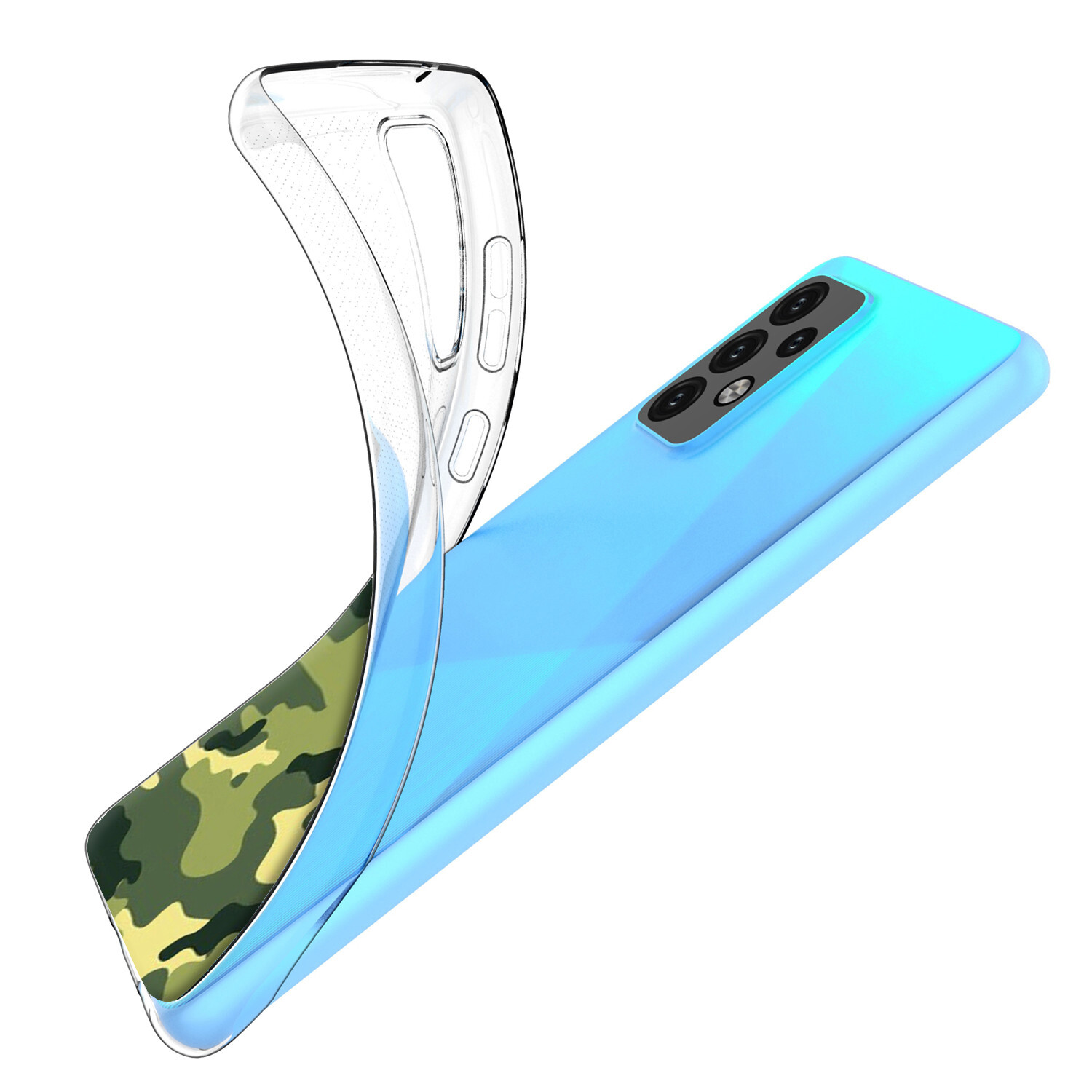 Immagine 21 - Custodia cover back case in TPU morbida Per samsung Galaxy A52 5G fantasia EF