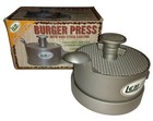 LEM Burger Press Non Stick Heavy Duty Aluminum Adjustable In Box 
