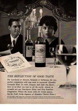 1963 Almaden Vineyards Grenache Rosé Wine James Beard Recipe Lost Gatos Print Ad