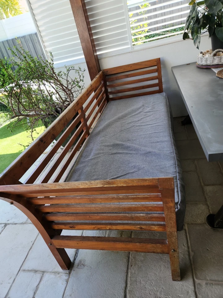 Balinese Timber Day Bed Modern Style - image 3 of 4