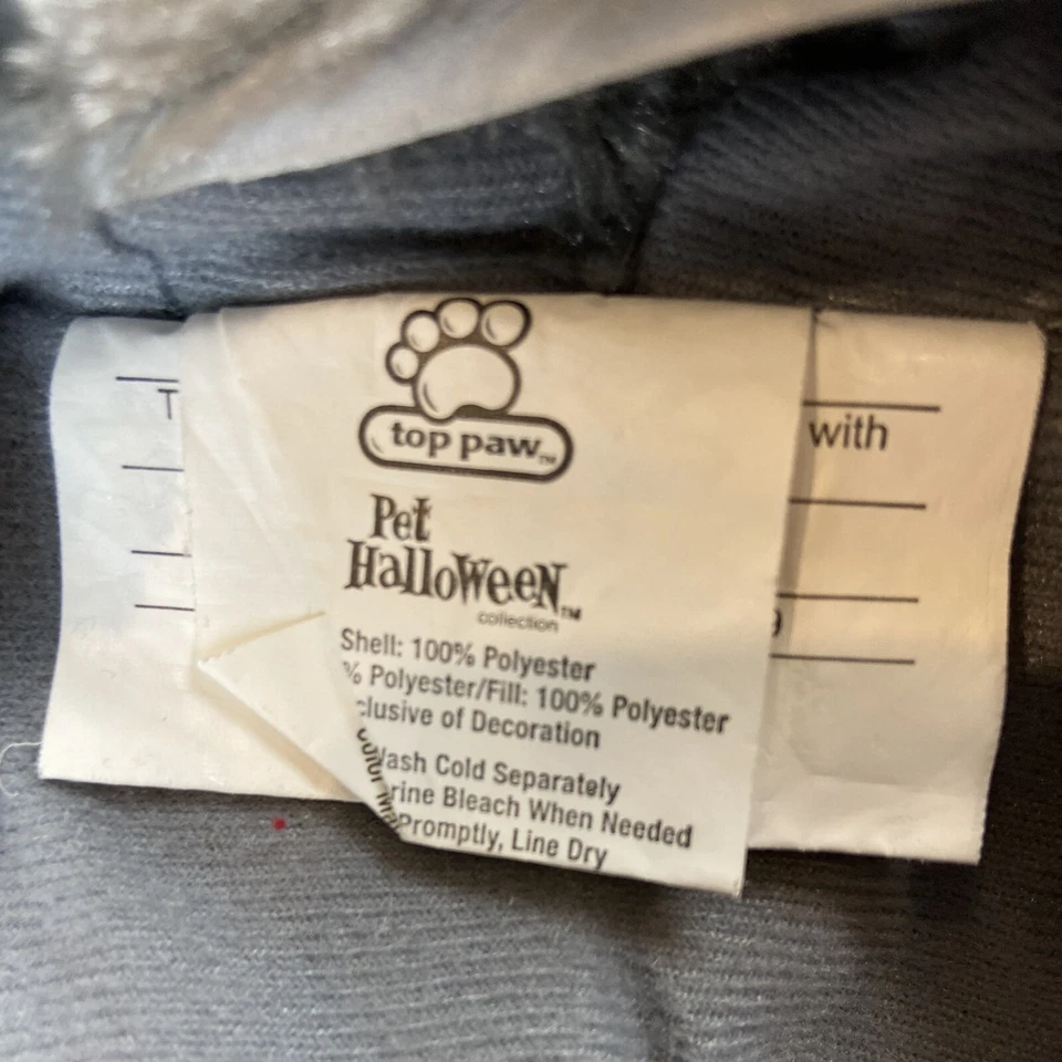 Top Paw Pet Colección Halloween Disfraz de Vacaciones Elefante Vellón Gris Foto 3 de 4