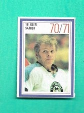 (1) GLEN SATHER 1970 ESSO POWER STICKER PENGUINS  MINI STICKER (G5917)