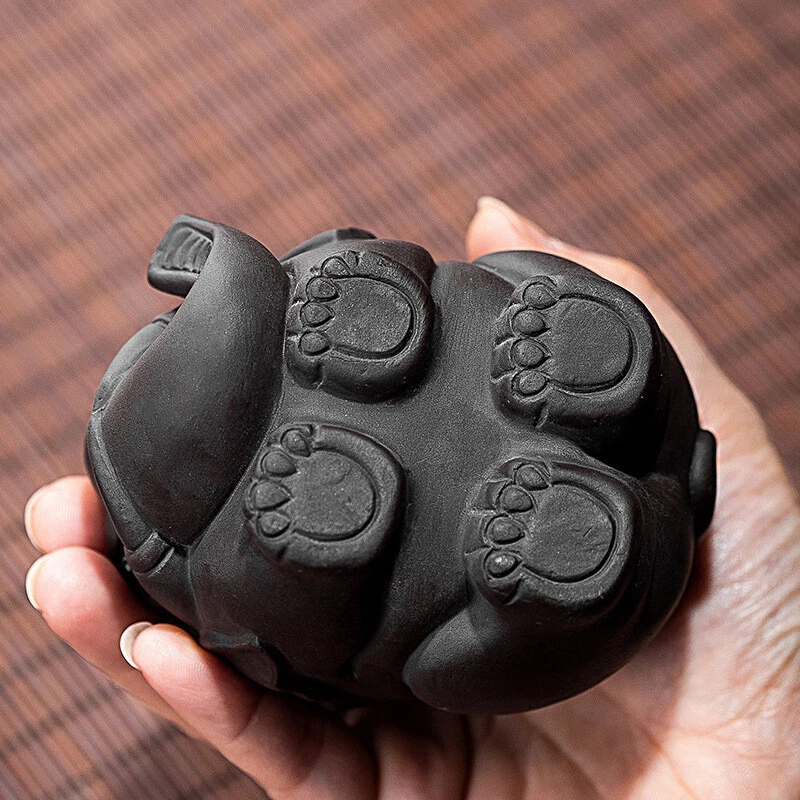 A la venta té chino mascota elefante estatua mascota casa calentamiento regalo artículos de arte pequeños Foto 3 de 4