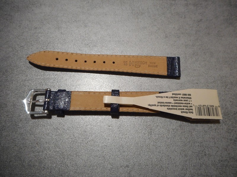 Bracelet De Montre Hirsch Wild Taille 20 - Cuir Vert - Neuf Sans Emballage - Réf.205