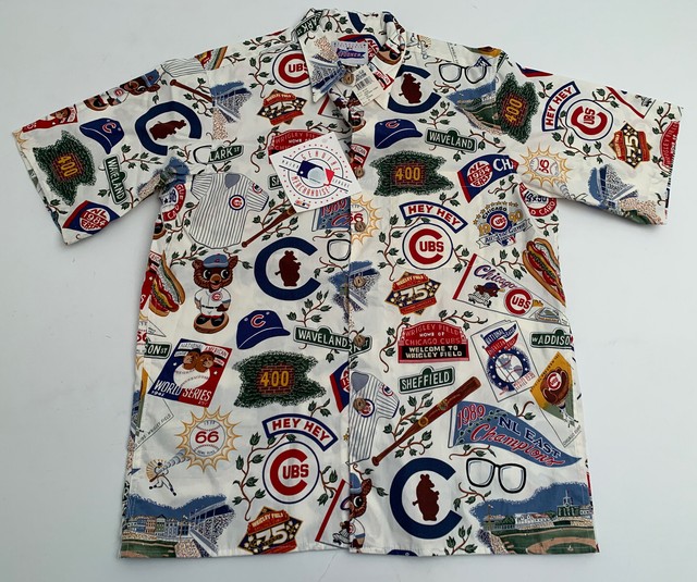 NWT Chicago Cubs Reyn Spooner Hawaiian Shirt All Over Print New Medium M | eBay