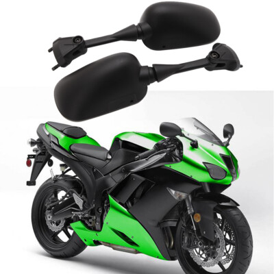Black Rearview Side Mirrors For Kawasaki Ninja ZX10R 2004-2010