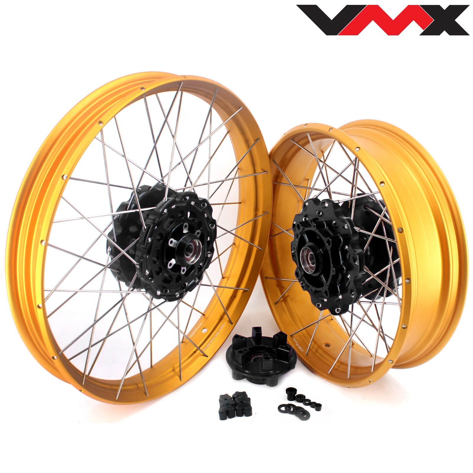 VMX 21/18 Tubeless Wheels for Honda Transalp XL750 2023-2025 Black