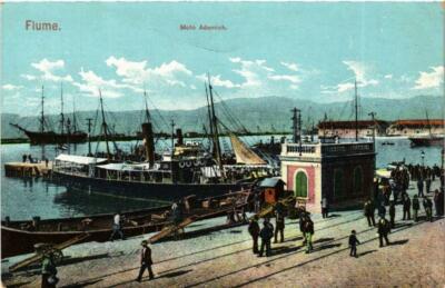 CPA AK FIUME Molo Adamich CROATIA (596983)