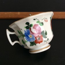 Tasse en Porcelaine de Paris Décor de Fleurs XIXè