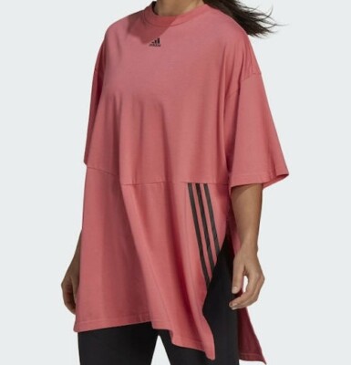 Adidas Oversized Damen T-Shirt - Rosa - Größe M - Neu mit Etikett - Schnell & Kostenlos   