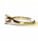 14k white gold GIA .93ct round diamond VS1 F engagement ring 2.8g vintage estate — photo 7