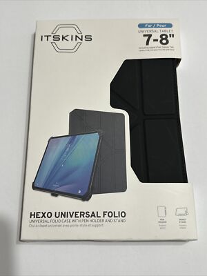 ITSKINS HEXO Universal Folio for Universal Tablet 7-8'' - Black