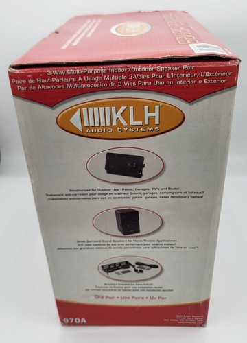 KLH Audio Systems - 3 way Indoor/Outdoor speaker pair - Model 970A - Picture 2 of 5