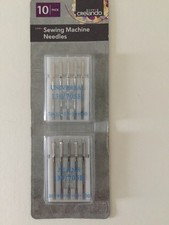 Crelando 10x Sewing Machine Needles; 5 Universal, 5 Denim; Sizes 70-100