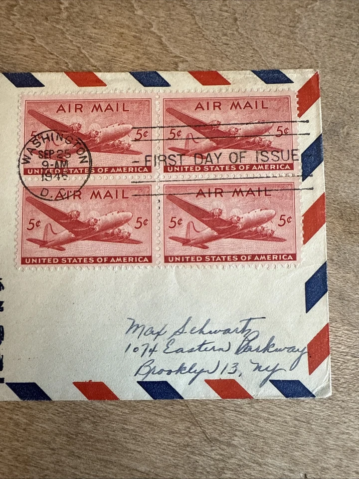 1944-47 Airmail First Day Covers Mail Rate And Special Delivery  - Image 3 of 4
