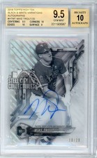 Mike Trout 2018 High Tek Black White Variation Autograph Card HTMT 10/20 BGS 9.5