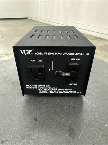 VCT VT-1000J Japan Up/Down Voltage Converter Transformer 1000W 120V 100V