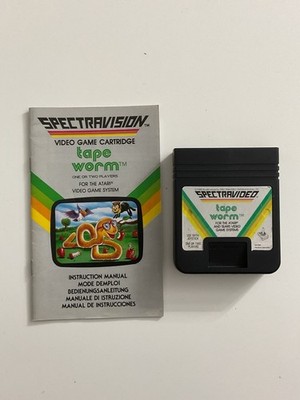 1982 Tape Worm Atari 2600 Video Game / Manual Anleitung