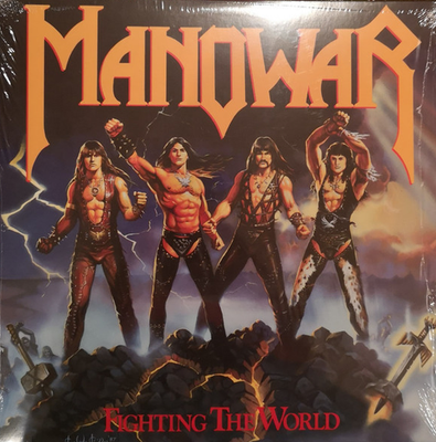 MANOWAR FIGHTING THE WORLD 帯付き！ Manowar - Fighting The World LP - Colored Vinyl Album - SEALED NEW