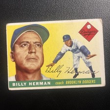 1955 Topps Set-Break # 19 Billy Herman VG-VGEX