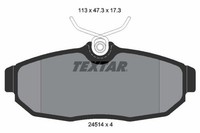Bremsbelagsatz Scheibenbremse Hinten Textar 2451401 FÜR Ford Australia