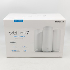 NETGEAR Orbi 370 Wireless Dual-Band Wi-Fi 7 Mesh System RBE373-100NAS 3-Piece