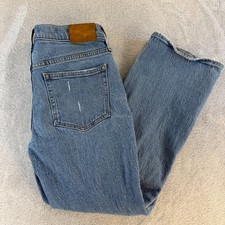 J.Crew Demi Boot Crop Jeans 26 Blue Distressed Reimagined