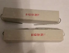 US STOCK 2 Pcs 9000 Ohms 25 watt Wirewound Cement Power Resistor